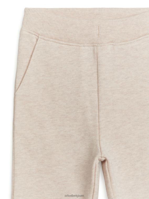 ARKET kleding 0DXJP1738 havermelange katoenen joggingbroek kinderen