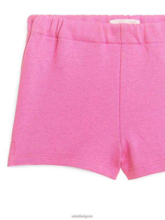ARKET kleding 0DXJP1740 roze korte broek van katoenen badstof kinderen