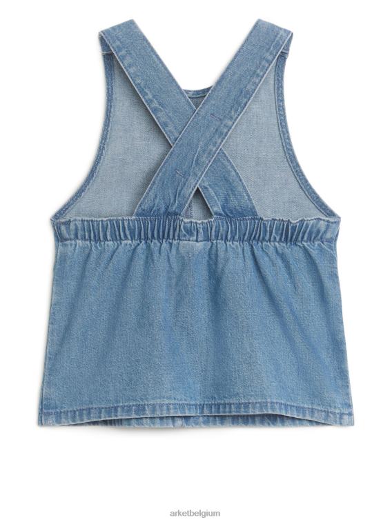 ARKET kleding 0DXJP1741 blauw denim tuinbroekjurk kinderen