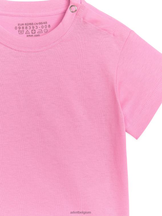 ARKET kleding 0DXJP1748 roze T-shirt met korte mouwen kinderen