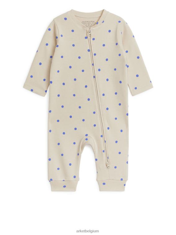 ARKET kleding 0DXJP1754 beige/lichtblauw alles-in-één pyjama kinderen