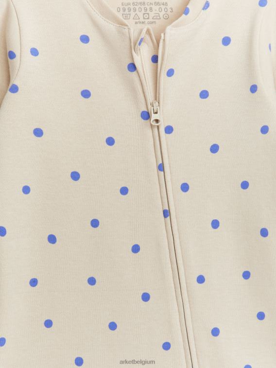 ARKET kleding 0DXJP1754 beige/lichtblauw alles-in-één pyjama kinderen