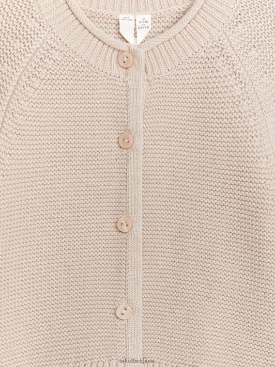 ARKET kleding 0DXJP1764 beige gebreid katoenen vest kinderen