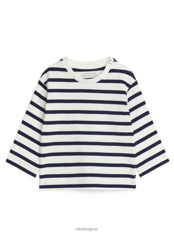 ARKET kleding 0DXJP1766 wit Blauw top met lange mouwen kinderen