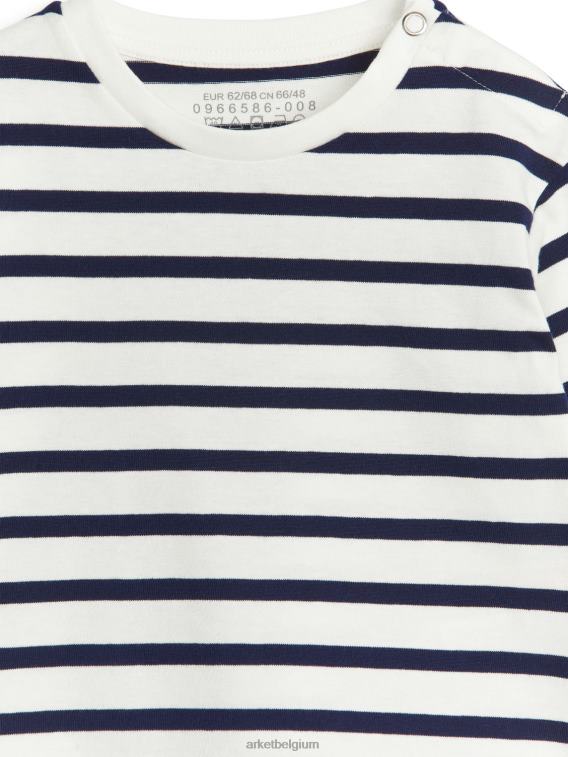 ARKET kleding 0DXJP1766 wit Blauw top met lange mouwen kinderen