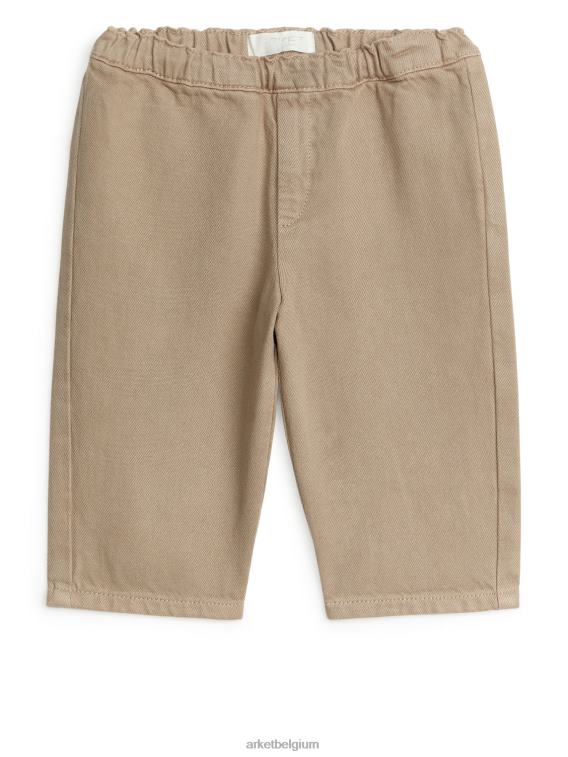 ARKET kleding 0DXJP1770 beige katoenen chino's kinderen