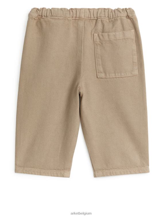 ARKET kleding 0DXJP1770 beige katoenen chino's kinderen
