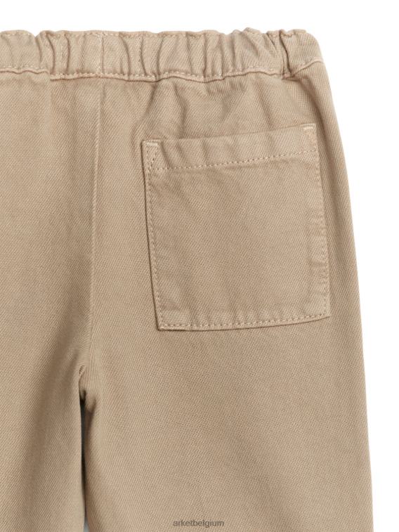 ARKET kleding 0DXJP1770 beige katoenen chino's kinderen