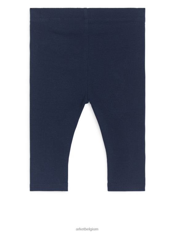 ARKET kleding 0DXJP1772 donkerblauw geribbelde legging kinderen