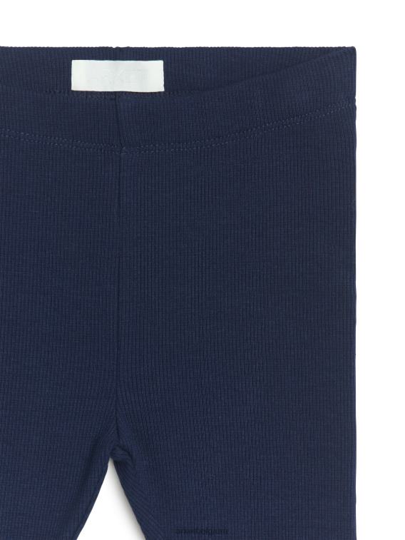 ARKET kleding 0DXJP1772 donkerblauw geribbelde legging kinderen