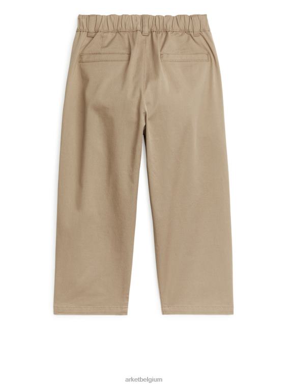 ARKET kleding 0DXJP1537 beige brede katoenen chino kinderen