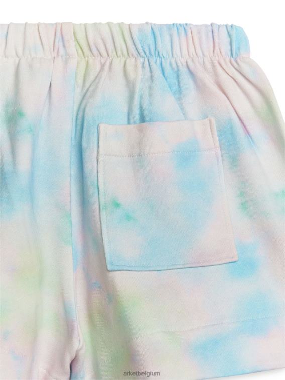 ARKET kleding 0DXJP1539 blauw/tie-dye korte broek van franse badstof kinderen