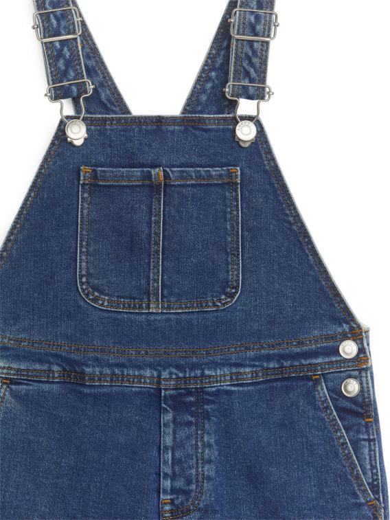 ARKET kleding 0DXJP1551 donkerblauw korte denim tuinbroek kinderen