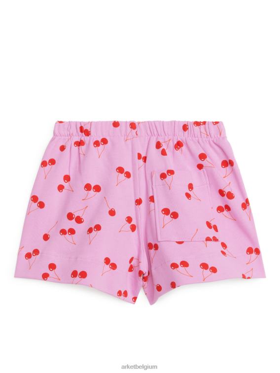 ARKET kleding 0DXJP1553 roze/kersen korte broek van franse badstof kinderen