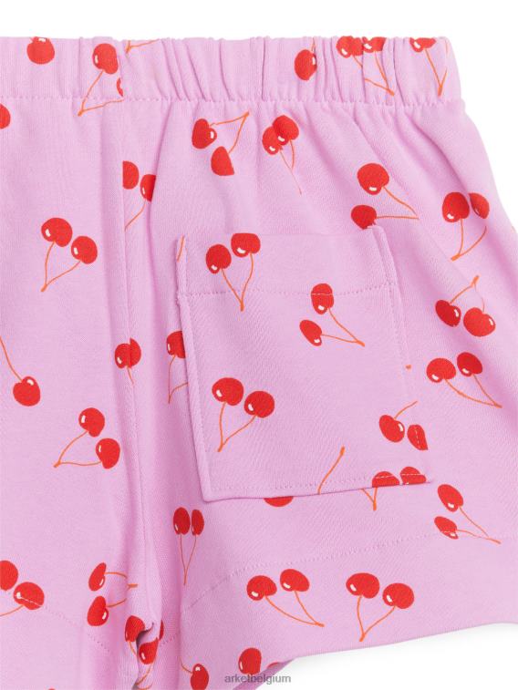 ARKET kleding 0DXJP1553 roze/kersen korte broek van franse badstof kinderen