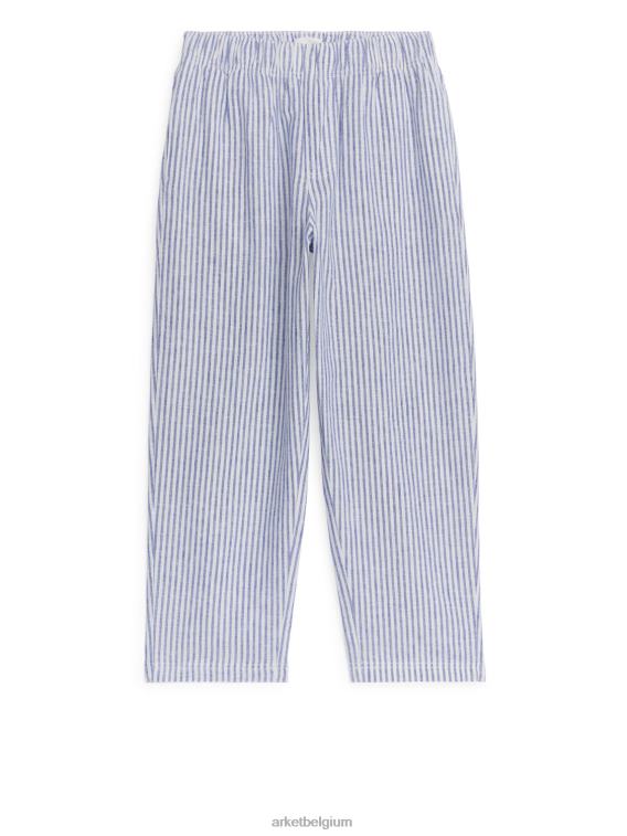 ARKET kleding 0DXJP1562 blauw/streep relaxte linnen broek kinderen