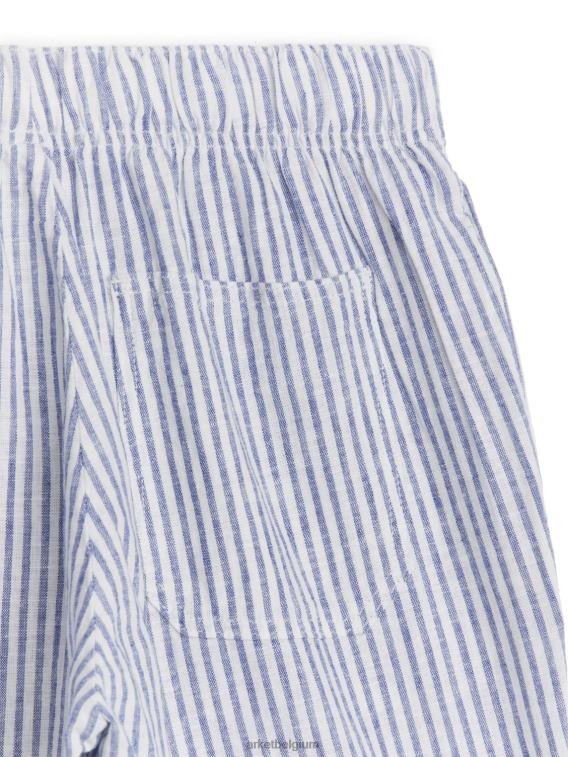 ARKET kleding 0DXJP1562 blauw/streep relaxte linnen broek kinderen