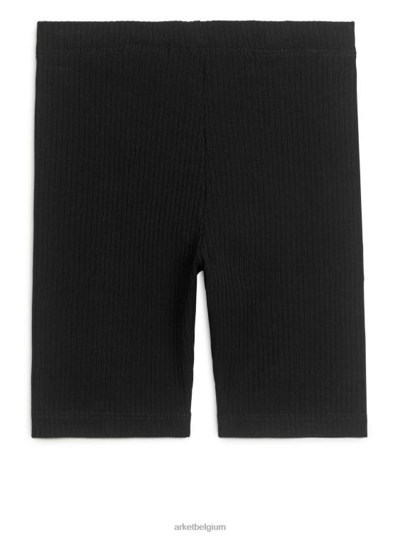 ARKET kleding 0DXJP1567 zwart geribbelde fietsbroek kinderen