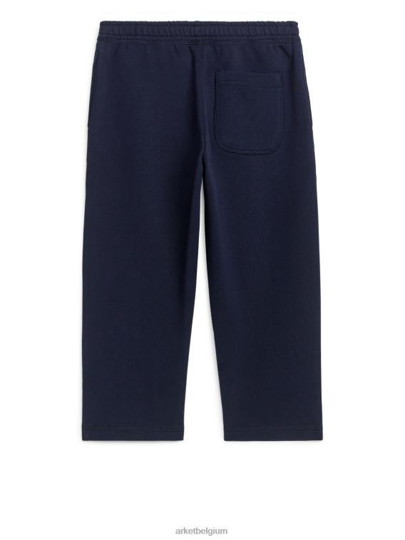 ARKET kleding 0DXJP1574 donkerblauw geborduurde joggingbroek kinderen