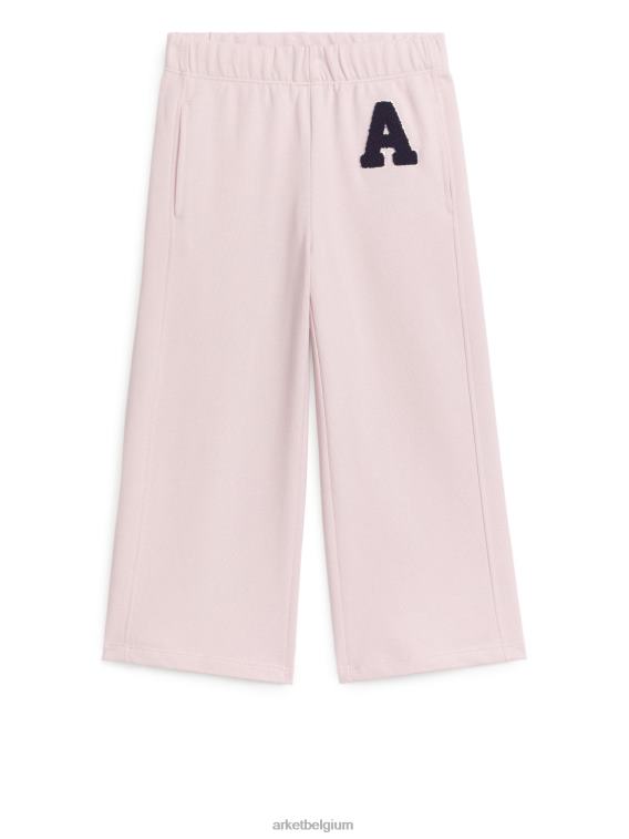 ARKET kleding 0DXJP1579 bleekroze varsity-joggingbroek kinderen