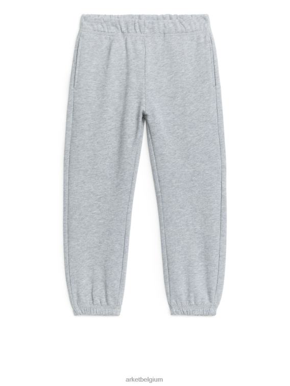 ARKET kleding 0DXJP1580 grijs gemêleerd varsity-joggingbroek kinderen