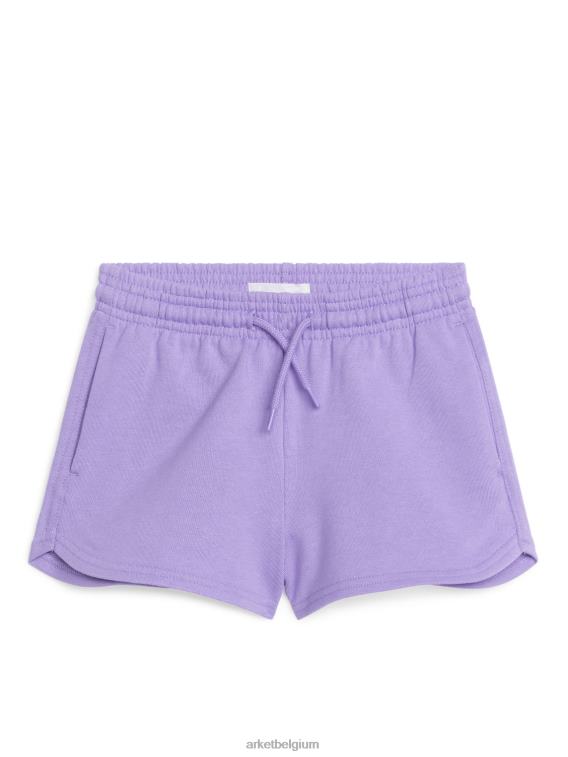 ARKET kleding 0DXJP1585 lila korte broek van badstof kinderen
