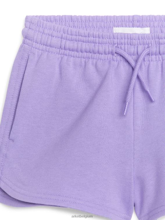 ARKET kleding 0DXJP1585 lila korte broek van badstof kinderen