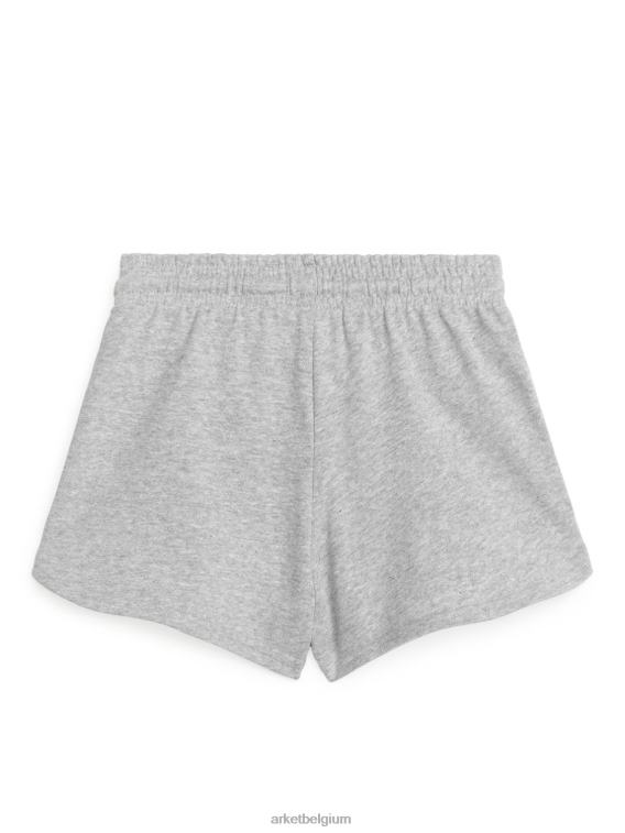 ARKET kleding 0DXJP1586 grijs gemêleerd korte broek van badstof kinderen