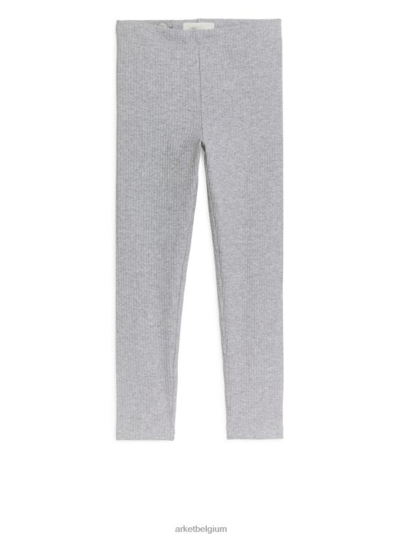ARKET kleding 0DXJP1592 grijs gemêleerd legging van ribjersey kinderen