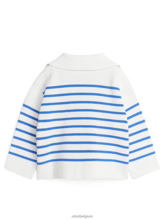 ARKET kleding 0DXJP1620 helder blauw/wit katoenen trui kinderen