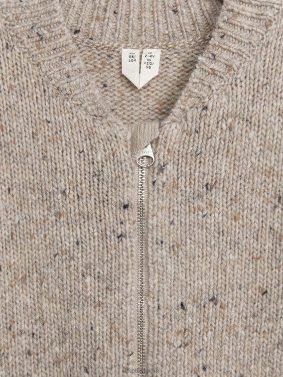 ARKET kleding 0DXJP1621 beige gebreid nep vest kinderen