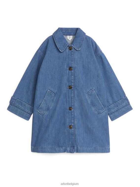 ARKET kleding 0DXJP1672 blauw denim trenchcoat kinderen