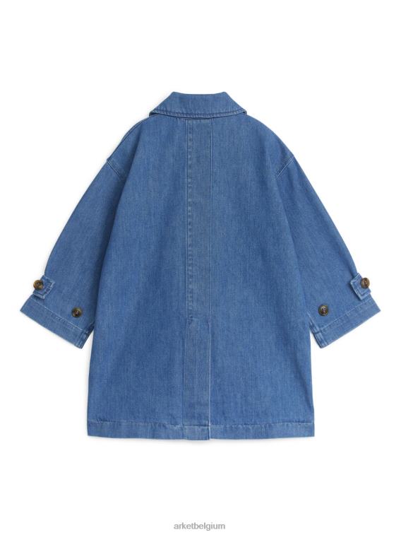 ARKET kleding 0DXJP1672 blauw denim trenchcoat kinderen