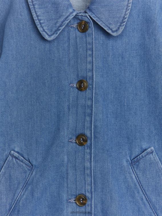 ARKET kleding 0DXJP1672 blauw denim trenchcoat kinderen