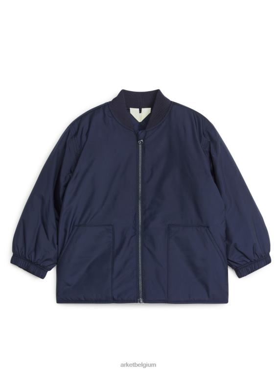 ARKET kleding 0DXJP1675 donkerblauw jas met ritssluiting kinderen