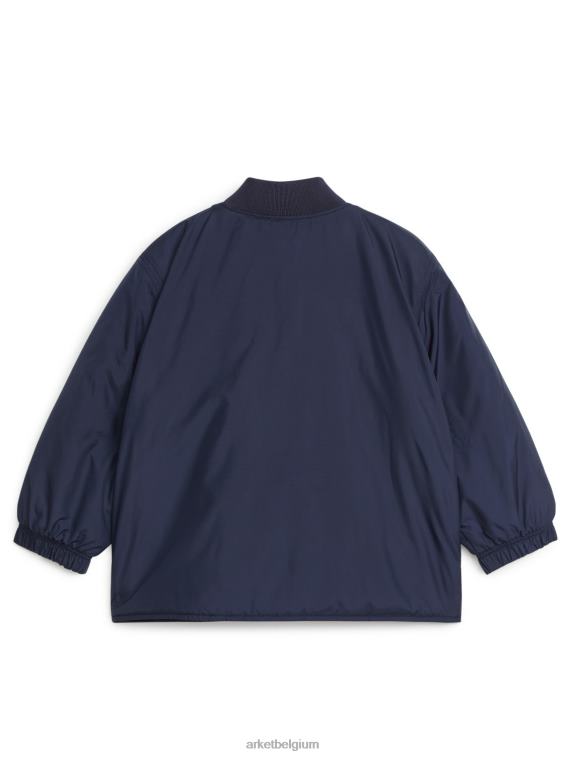 ARKET kleding 0DXJP1675 donkerblauw jas met ritssluiting kinderen
