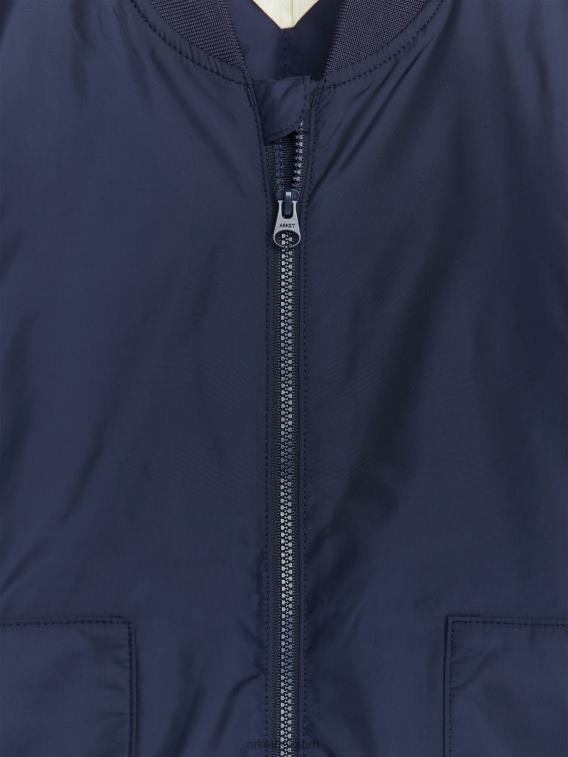 ARKET kleding 0DXJP1675 donkerblauw jas met ritssluiting kinderen