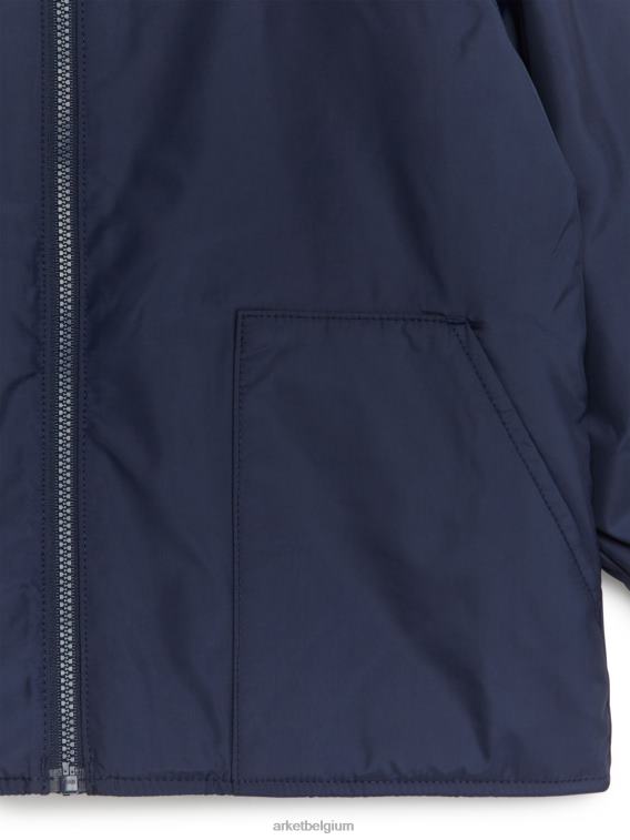 ARKET kleding 0DXJP1675 donkerblauw jas met ritssluiting kinderen