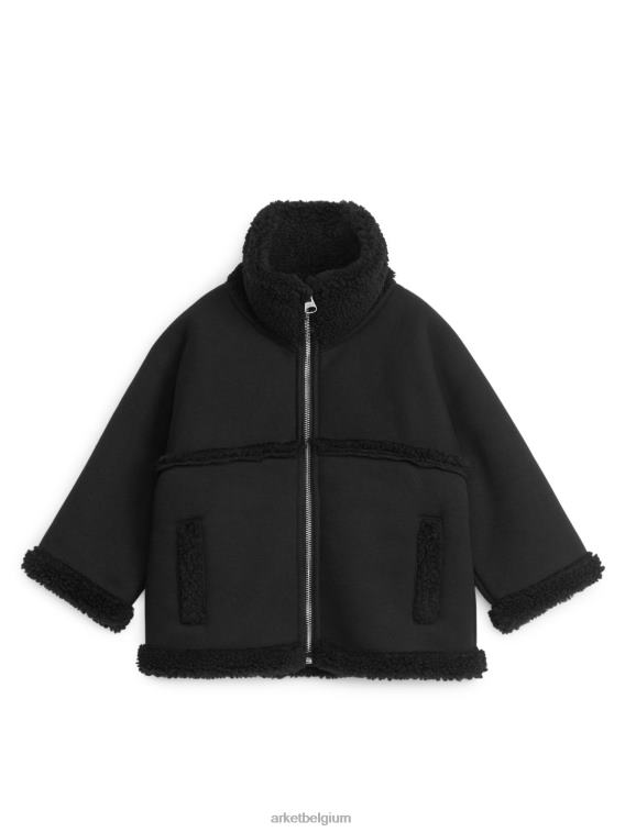 ARKET kleding 0DXJP1676 zwart stapel jas kinderen
