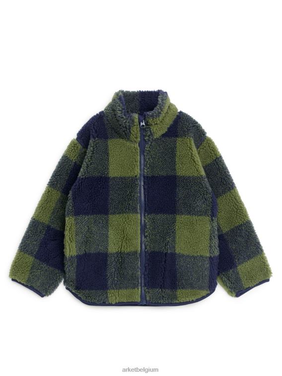 ARKET kleding 0DXJP1680 kaki/blauw geruit stapeljack kinderen