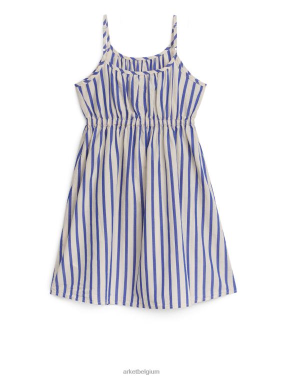 ARKET kleding 0DXJP1368 blauw/strepen geweven zonnejurk kinderen
