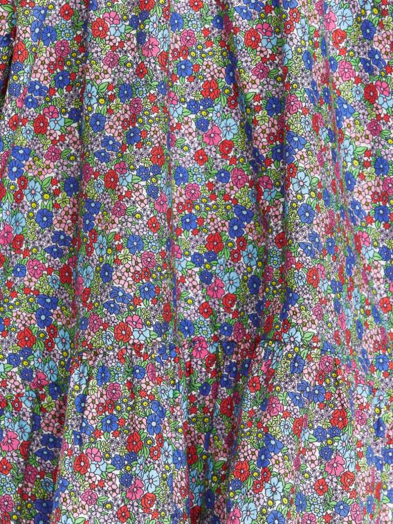 ARKET kleding 0DXJP1371 multi/bloemen geplooide katoenen jurk kinderen