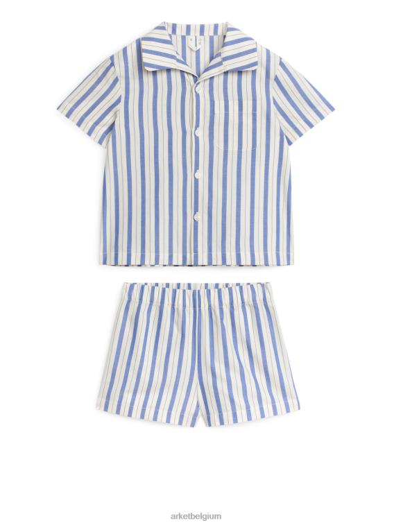 ARKET kleding 0DXJP1666 blauw Wit katoenen pyjamaset kinderen