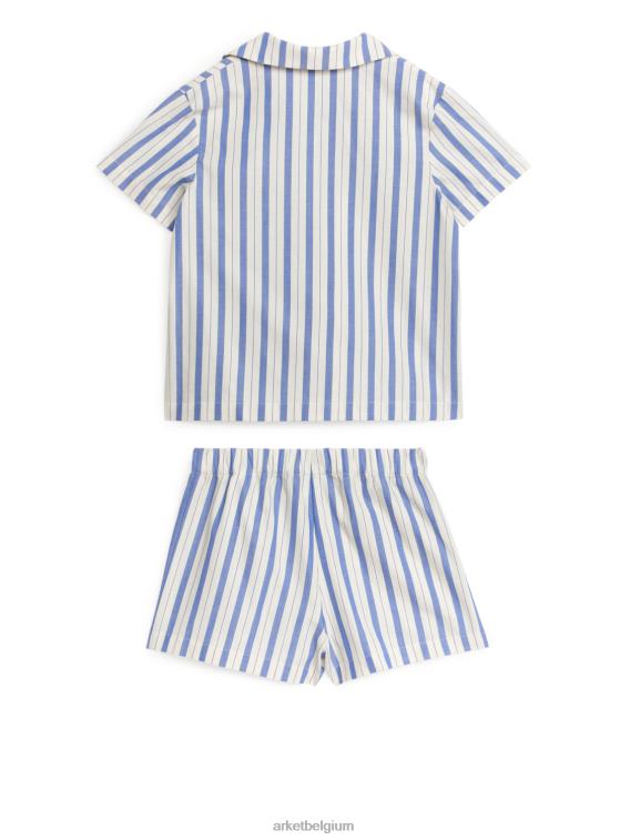 ARKET kleding 0DXJP1666 blauw Wit katoenen pyjamaset kinderen