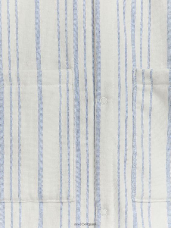 ARKET kleding 0DXJP1667 wit Blauw katoenen strandjas kinderen