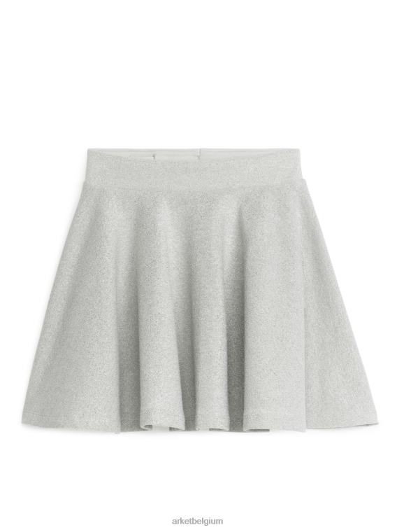 ARKET kleding 0DXJP1386 zilver glitter rok kinderen