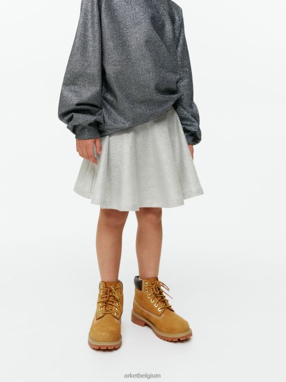 ARKET kleding 0DXJP1386 zilver glitter rok kinderen