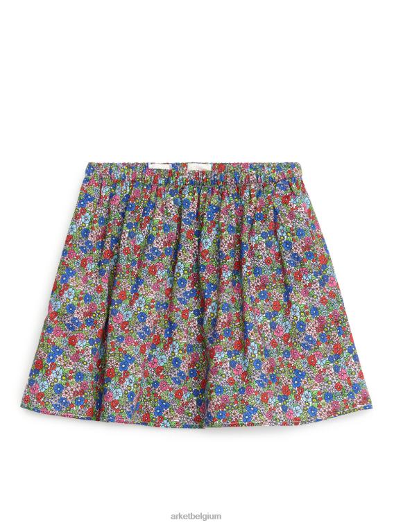 ARKET kleding 0DXJP1390 multi/bloemen uitlopende minirok kinderen
