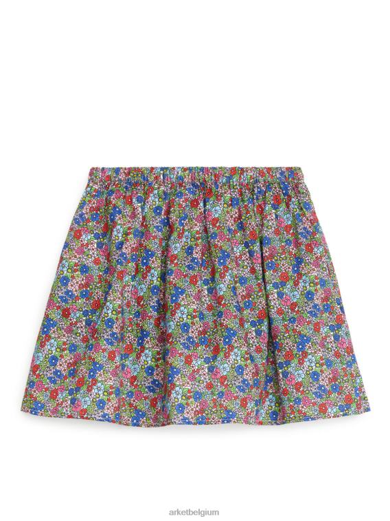 ARKET kleding 0DXJP1390 multi/bloemen uitlopende minirok kinderen