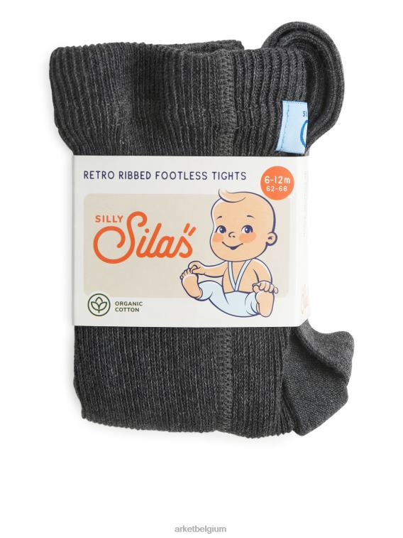 ARKET kleding 0DXJP1618 donker grijs domme silas voetloze panty met bretels kinderen